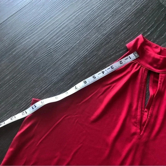 THE LIMITED Women's Solid Red Halter Top Size Medium - Picture 4 of 10